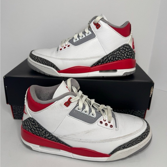 Jordan 3 Fire Red Size 8 – Gently Used w/ Box